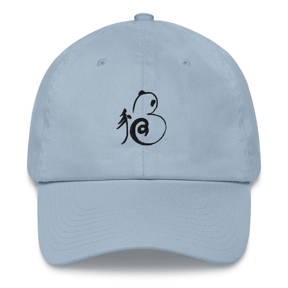Lucky Panda Cap Black Logo